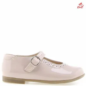 (2674-5) Emel balerina shoes - beige patent leather