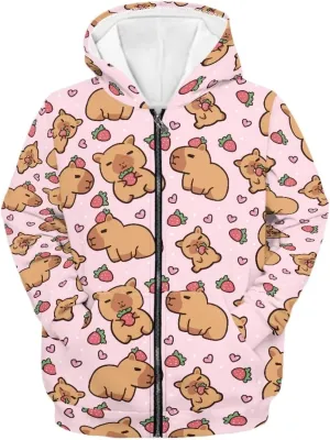 Age 6-14 Boys Girls Hoodies Zipper Sweatshirt Long Sleeve Hoodie Sweatshirt with Pockets Pullover Tops