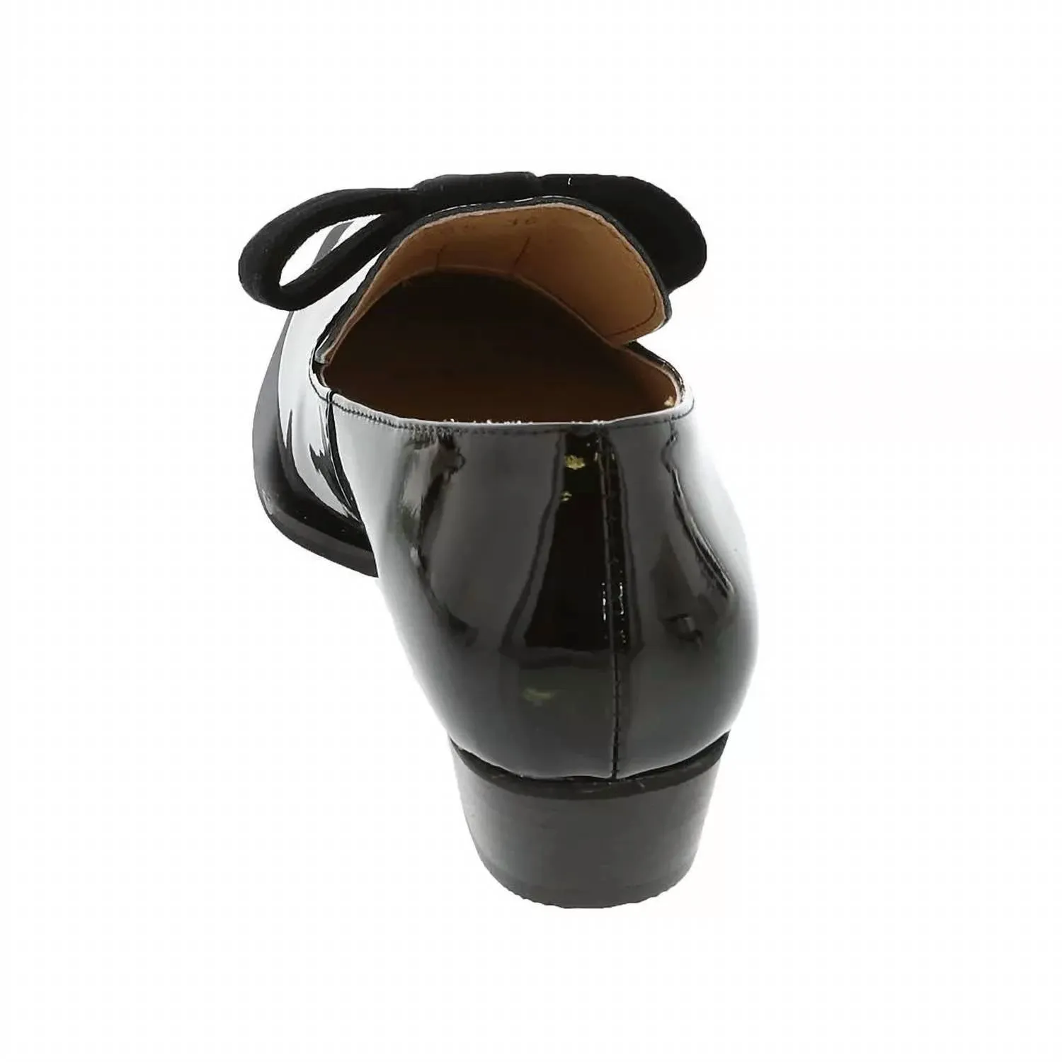 All Black - Women's Pat & Bow Slip on Shoes