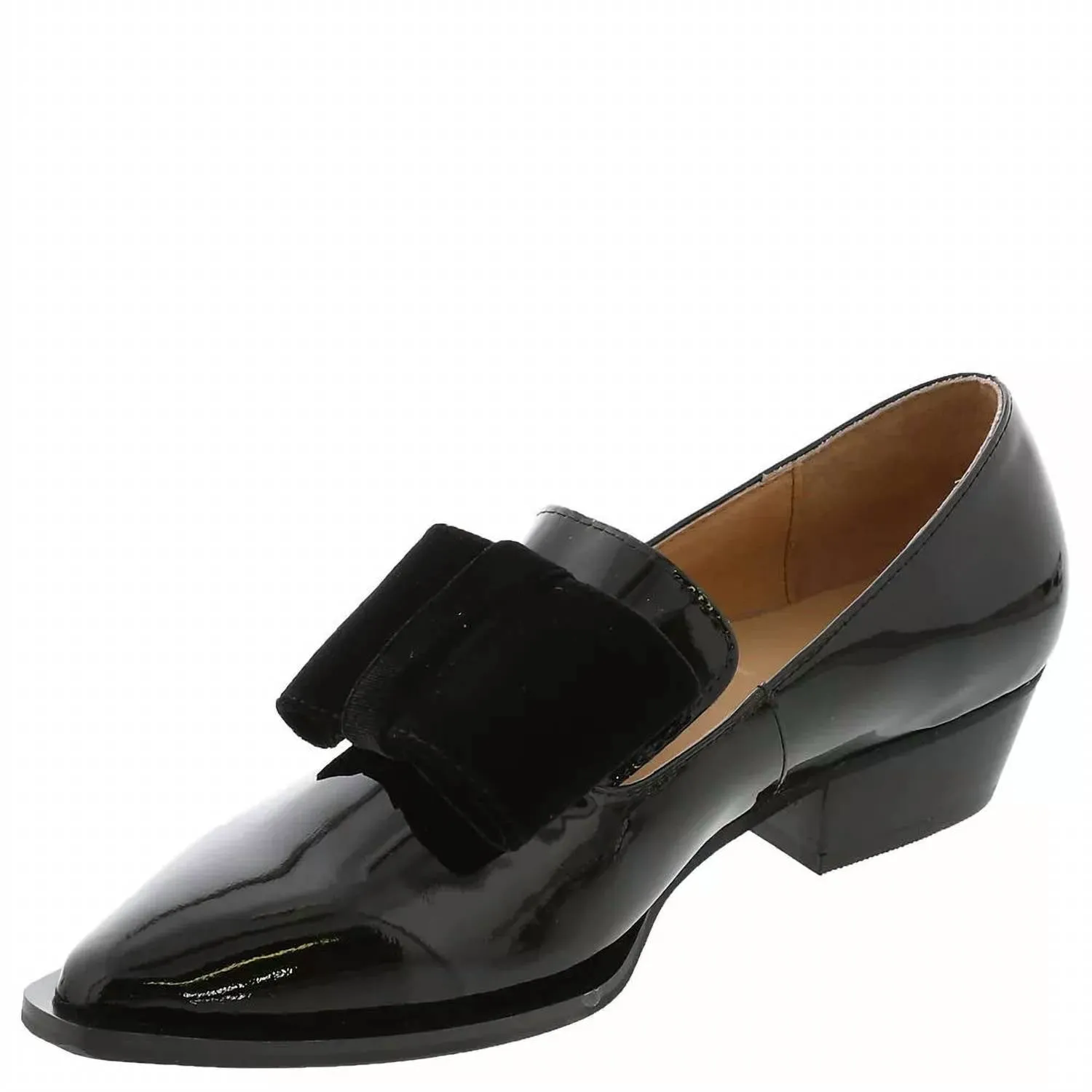 All Black - Women's Pat & Bow Slip on Shoes