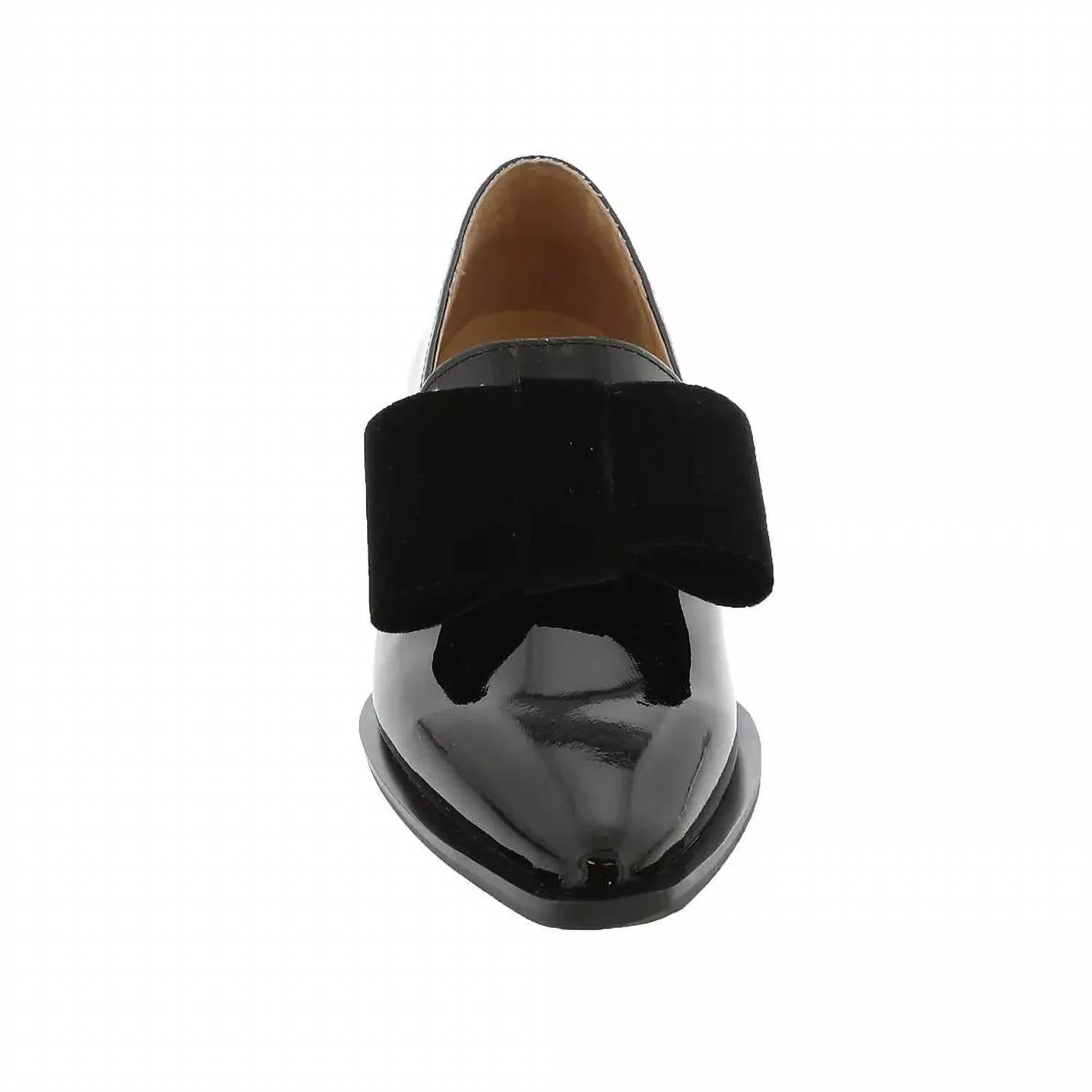 All Black - Women's Pat & Bow Slip on Shoes
