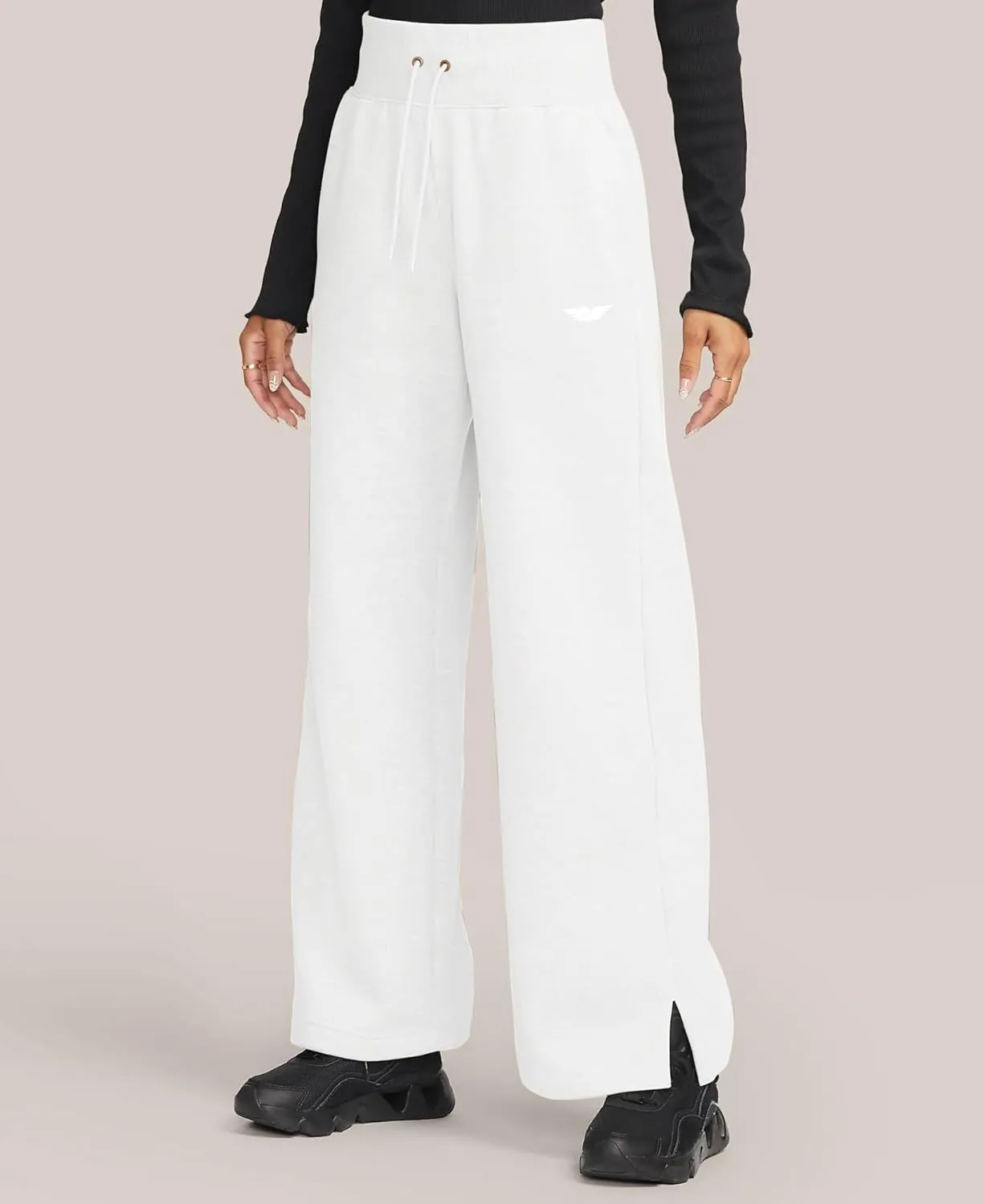 AMERICAN HEAVEN Women's Super Fleece Sweatpants | High-Waisted Wide- Leg Yoga Drawstring Fashion Pants | Multi Packs Colors