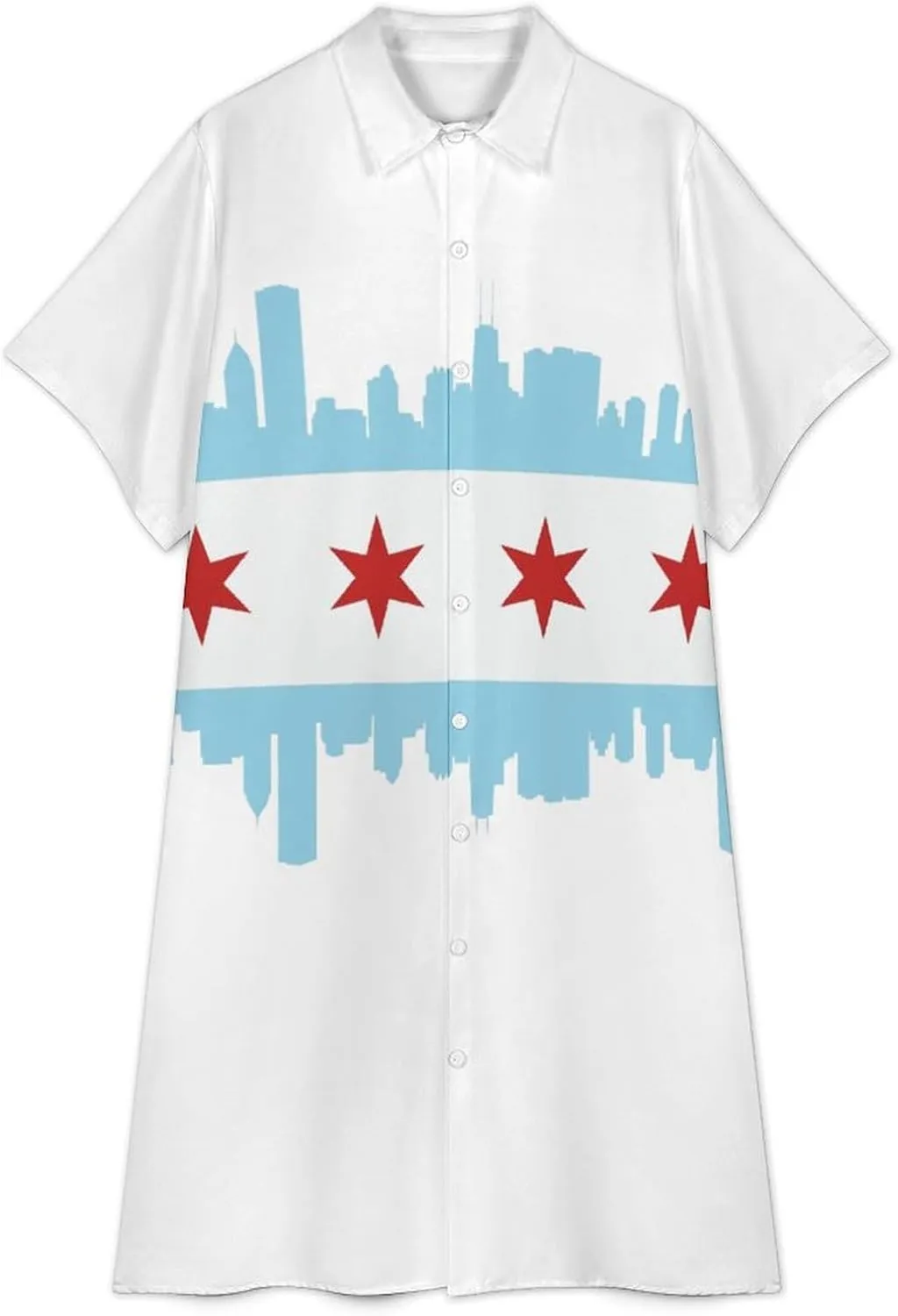 Australian Flag Womens Button Down Shirt Dresses Casual Button Up Short Sleeve Blouse Tops