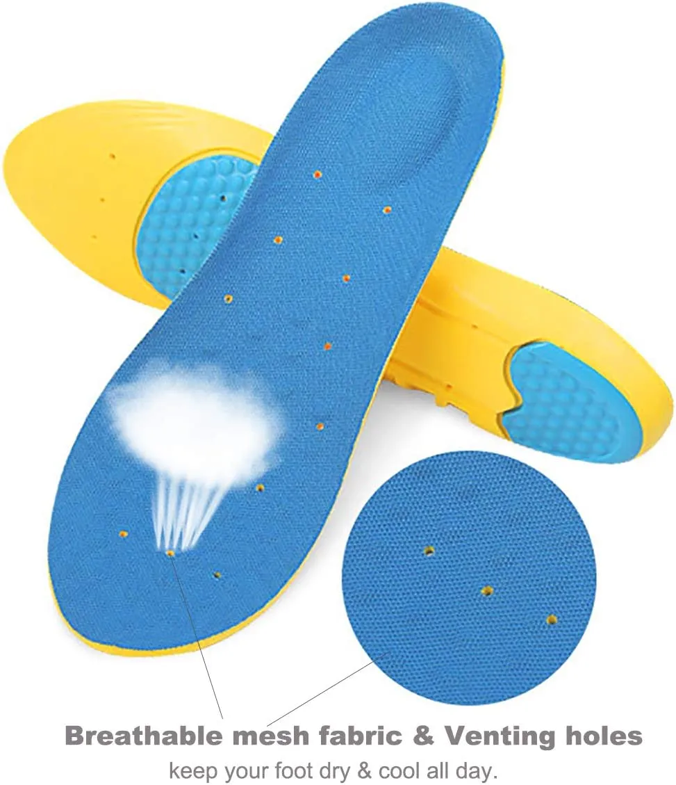 Basmile Insoles Memory Foam Insoles Shoes Inserts for Men and Women | Kids