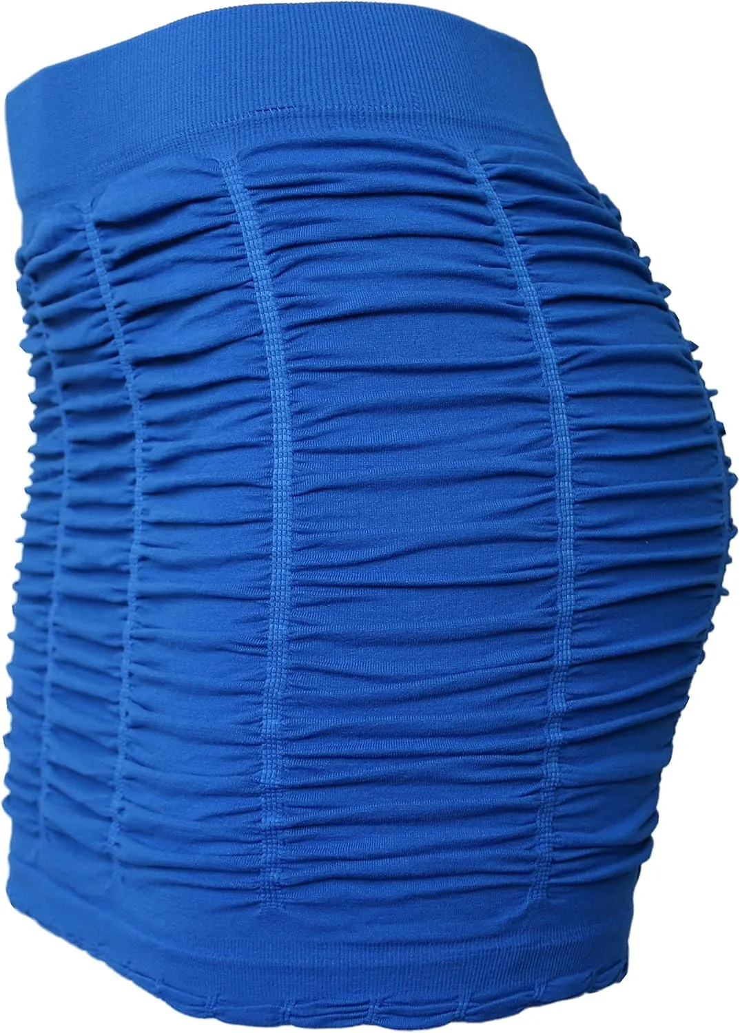 Boutique4Divas Womens Booty Enhancing Solid Mini Stretch Bodycon Club Skirt