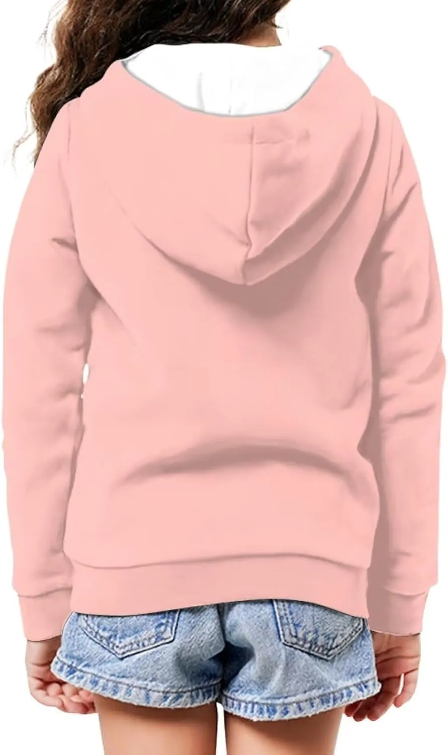 Boys Girls Hoodies Zipper Sweatshirt Long Sleeve Hoodie Sweatshirt with Pockets Pullover Tops Age 6-14