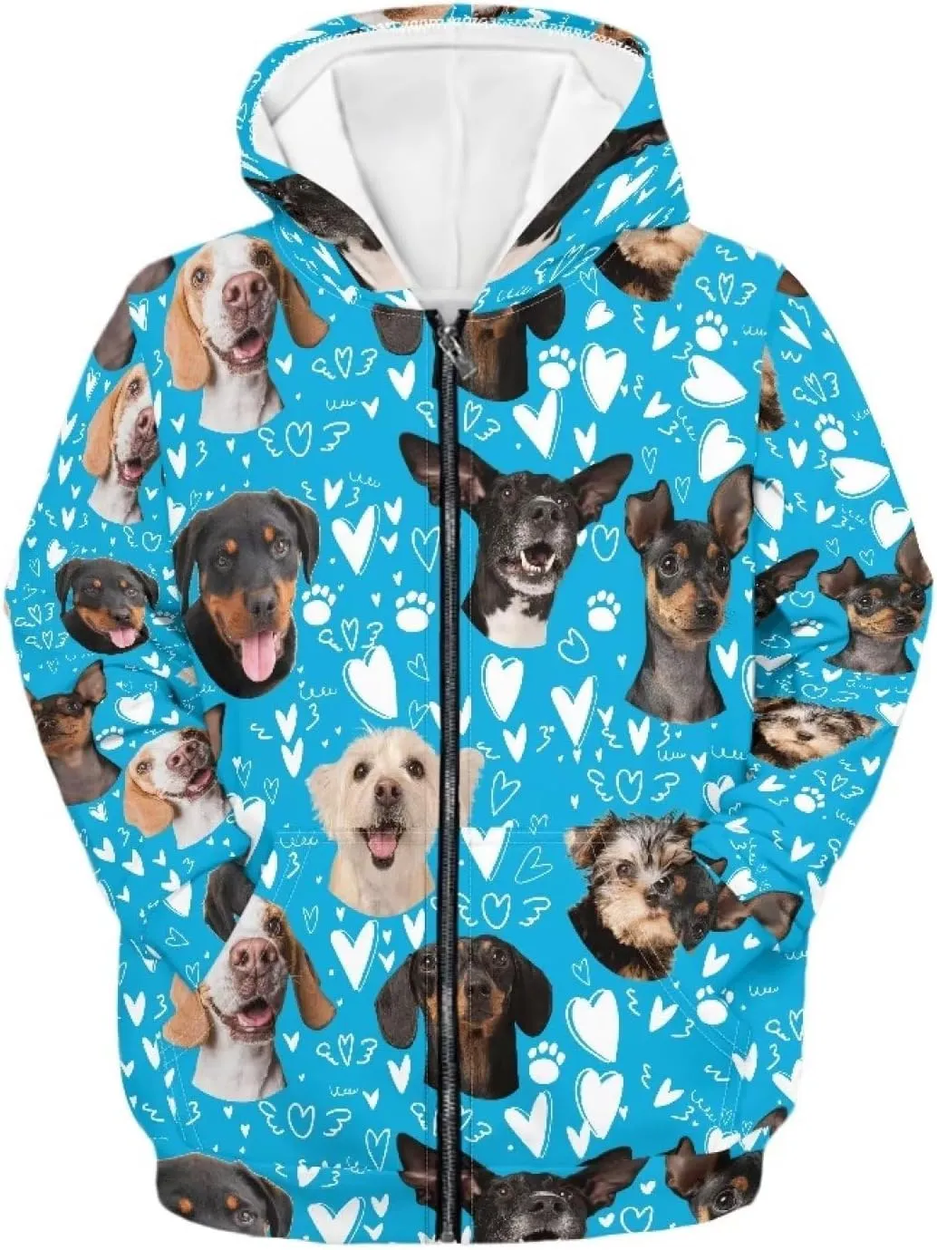 Boys Girls Hoodies Zipper Sweatshirt Long Sleeve Hoodie Sweatshirt with Pockets Pullover Tops Age 6-14