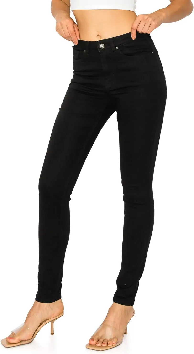 Cali1850 Women's Denim Daydream Skinny Jeans - Super Stretchy Soft Stylish Knit Denim Slim Fit Comfy Casual Pants
