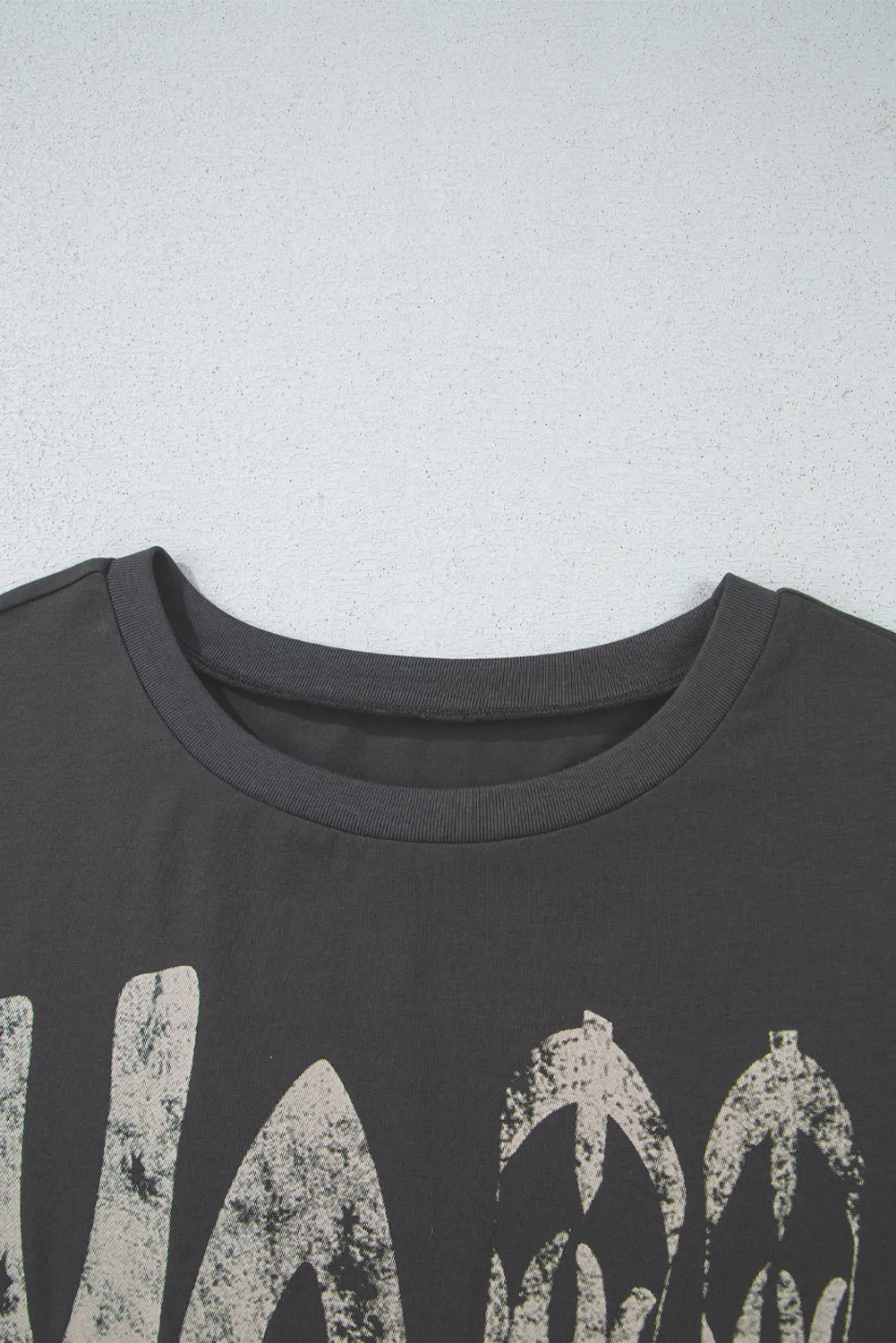 Carbon Grey Vintage Yall Cowboy Boots Graphic Tee Shirt