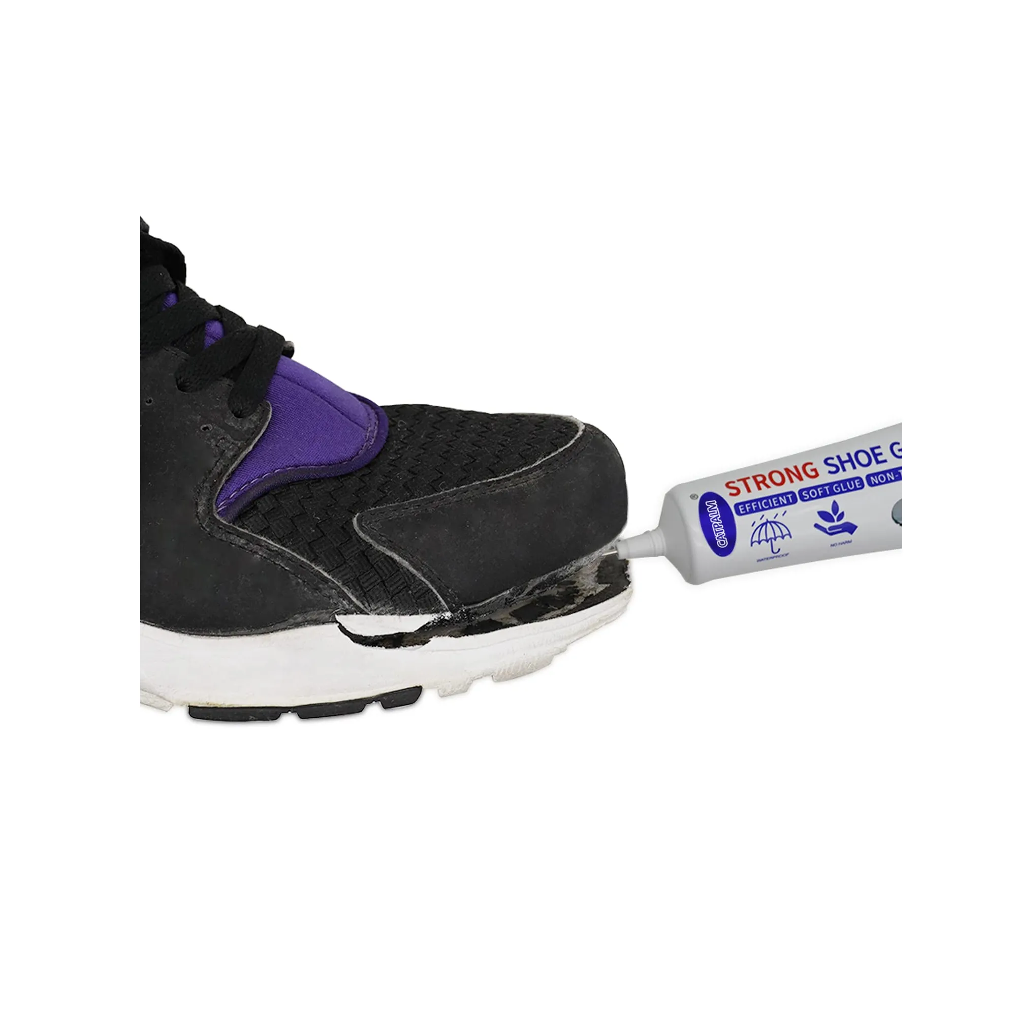 CAT PALM Shoe Glue Sole Repair Repair Adhesive for Sneaker Leather Shoes High Heels Sport Shoes 2 fl oz