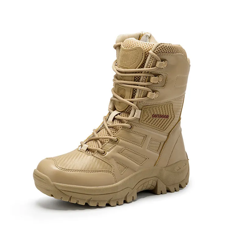 🎅Christmas Pre-sale🎁Men Outdoor Waterproof Non-Slip Hiking Boots Combat Boots