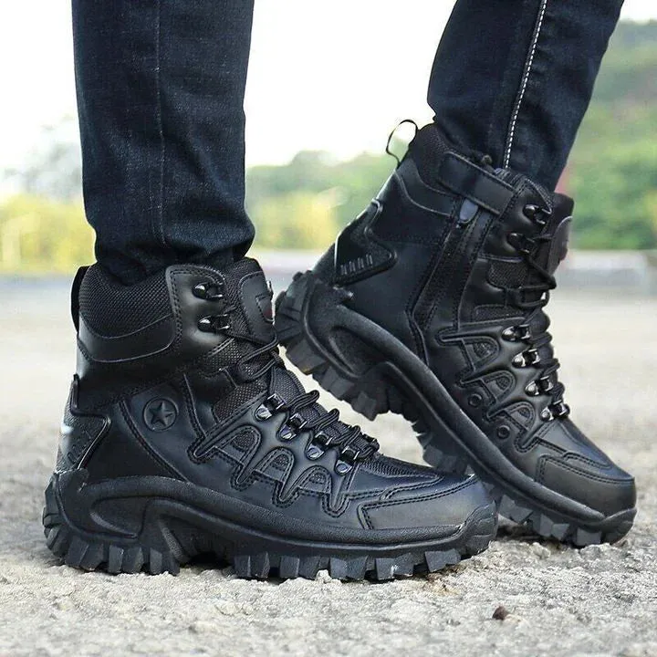 🎅Christmas Pre-sale🎁Men Outdoor Waterproof Non-Slip Hiking Boots Combat Boots