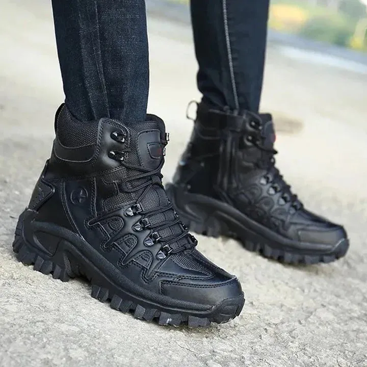 🎅Christmas Pre-sale🎁Men Outdoor Waterproof Non-Slip Hiking Boots Combat Boots