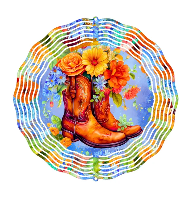 Cowboy Boots - Wind Spinner - Sublimation Transfers