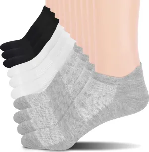 Cozi Foot Ankle Socks for Women: 10 Pairs Cotton Soft Fabric