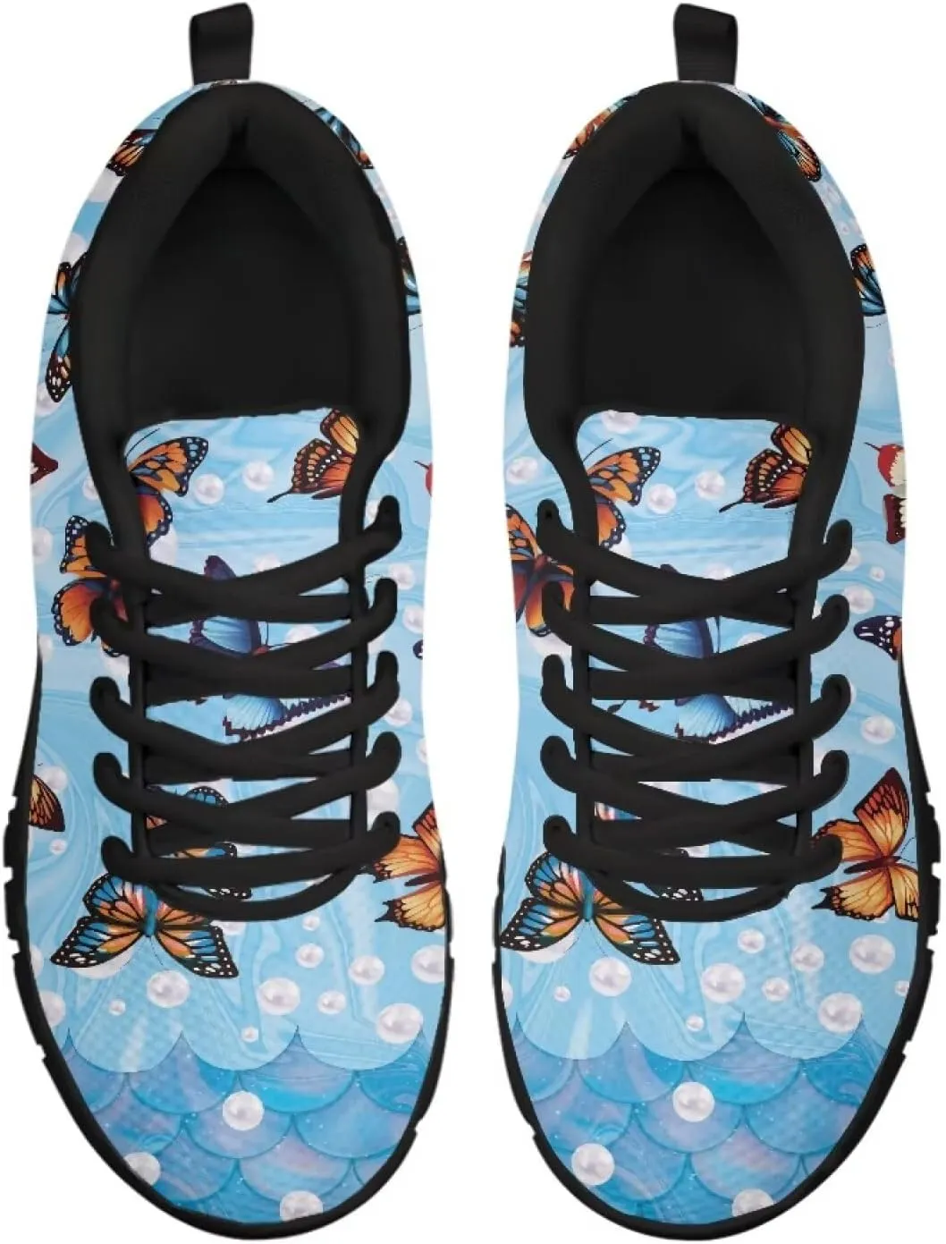 Cute Sneakers for Womens Mesh Lightweight Casual Walking Shoes Comfortable Tennis Running Shoes