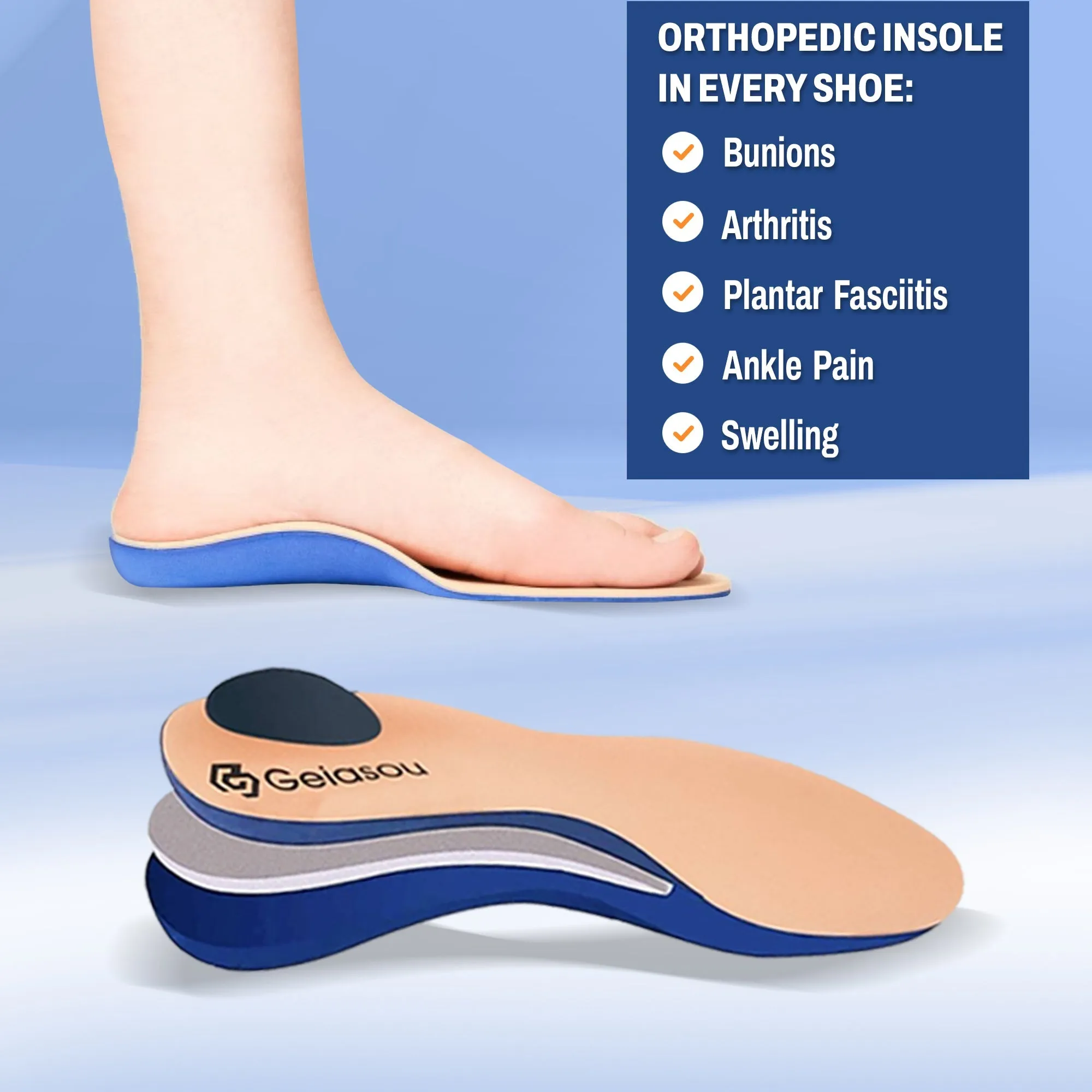Cuzcare Men Orthopedic Shoes Breathable Sneakers