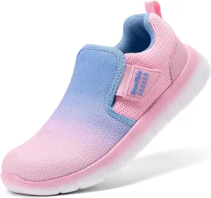 DREAM PAIRS Boys Girls Shoes Kids Slip on Tennis EZ-Ons MightyMovers Running Athletic Barefoot Zero Drop Sports Sneakers