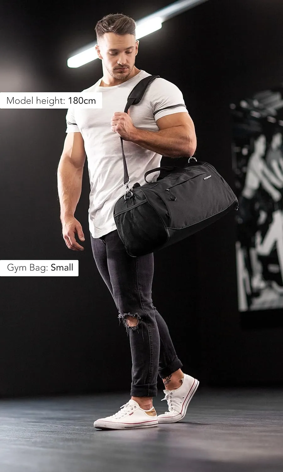 Fitgriff Gym Bag for Men & Women with Shoe & Wet Compartment - Duffle Bag for Travel, Sports, Fitness & Workout