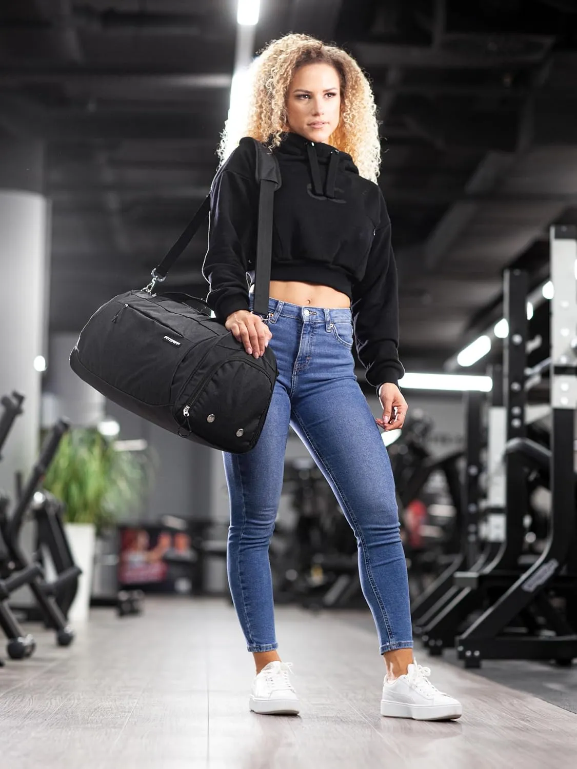 Fitgriff Gym Bag for Men & Women with Shoe & Wet Compartment - Duffle Bag for Travel, Sports, Fitness & Workout