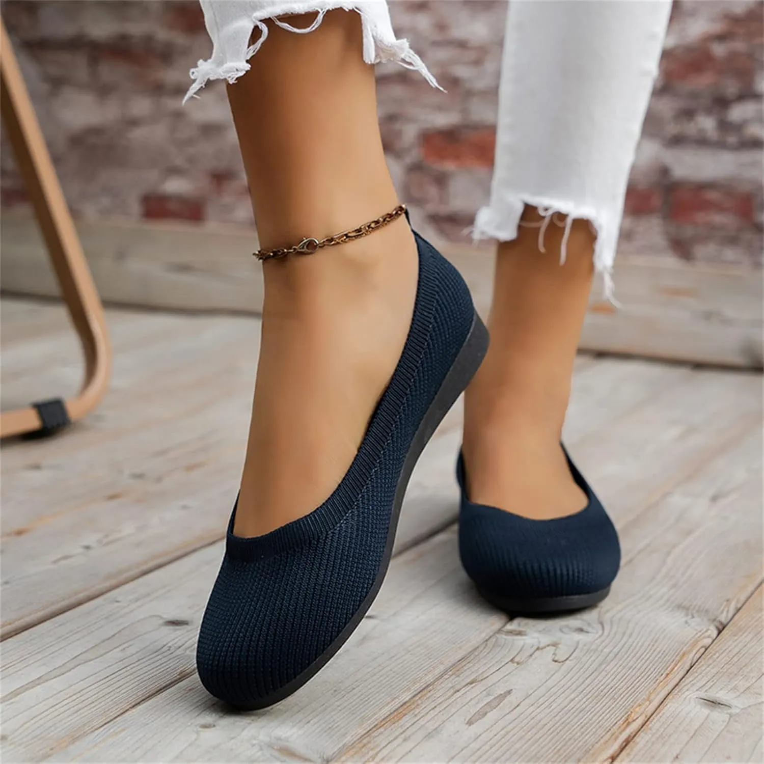 Flats for Women Dressy Ballet Loafer Slip On Business Shoes Comfortable Dress Shoes Work Flat Office Shoe