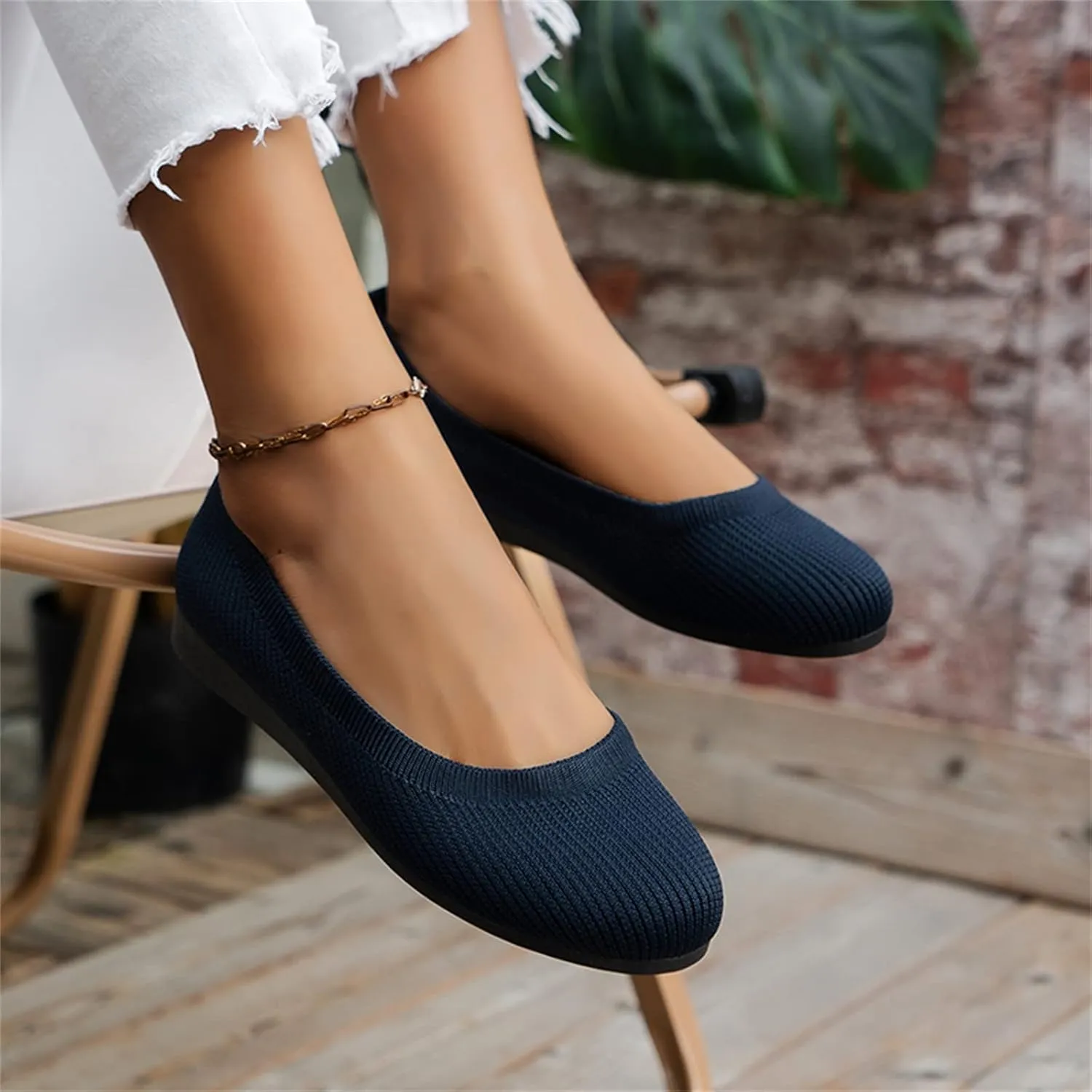 Flats for Women Dressy Ballet Loafer Slip On Business Shoes Comfortable Dress Shoes Work Flat Office Shoe