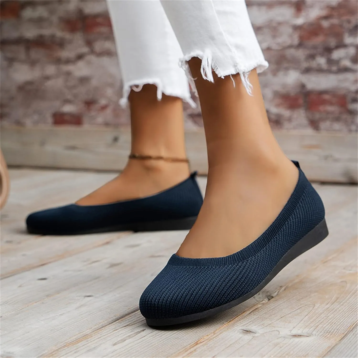 Flats for Women Dressy Ballet Loafer Slip On Business Shoes Comfortable Dress Shoes Work Flat Office Shoe