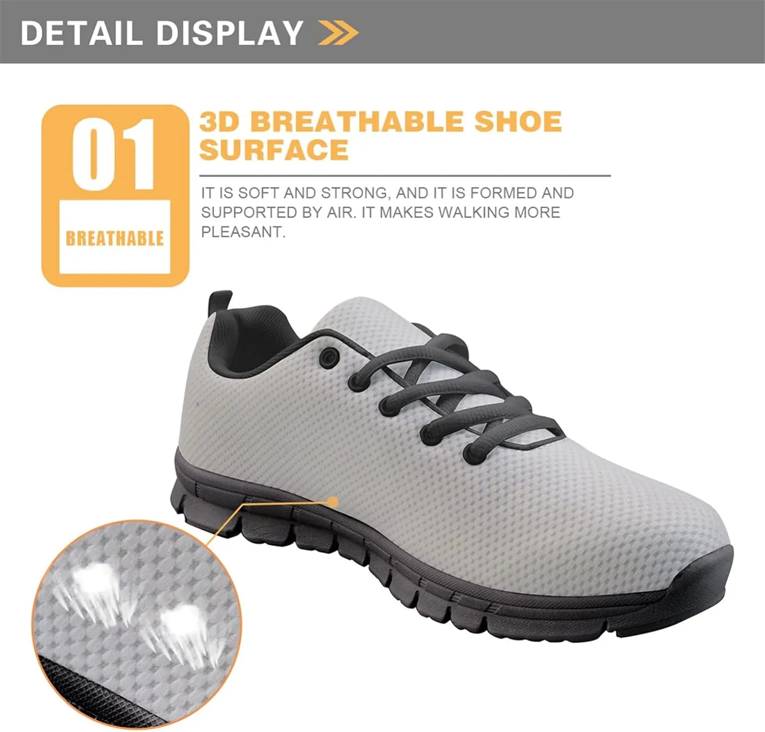 Forchrinse Colorful Bat Woman Fitness Sport Sneakers Lace UP Running Shoes Walking Shoes for Men