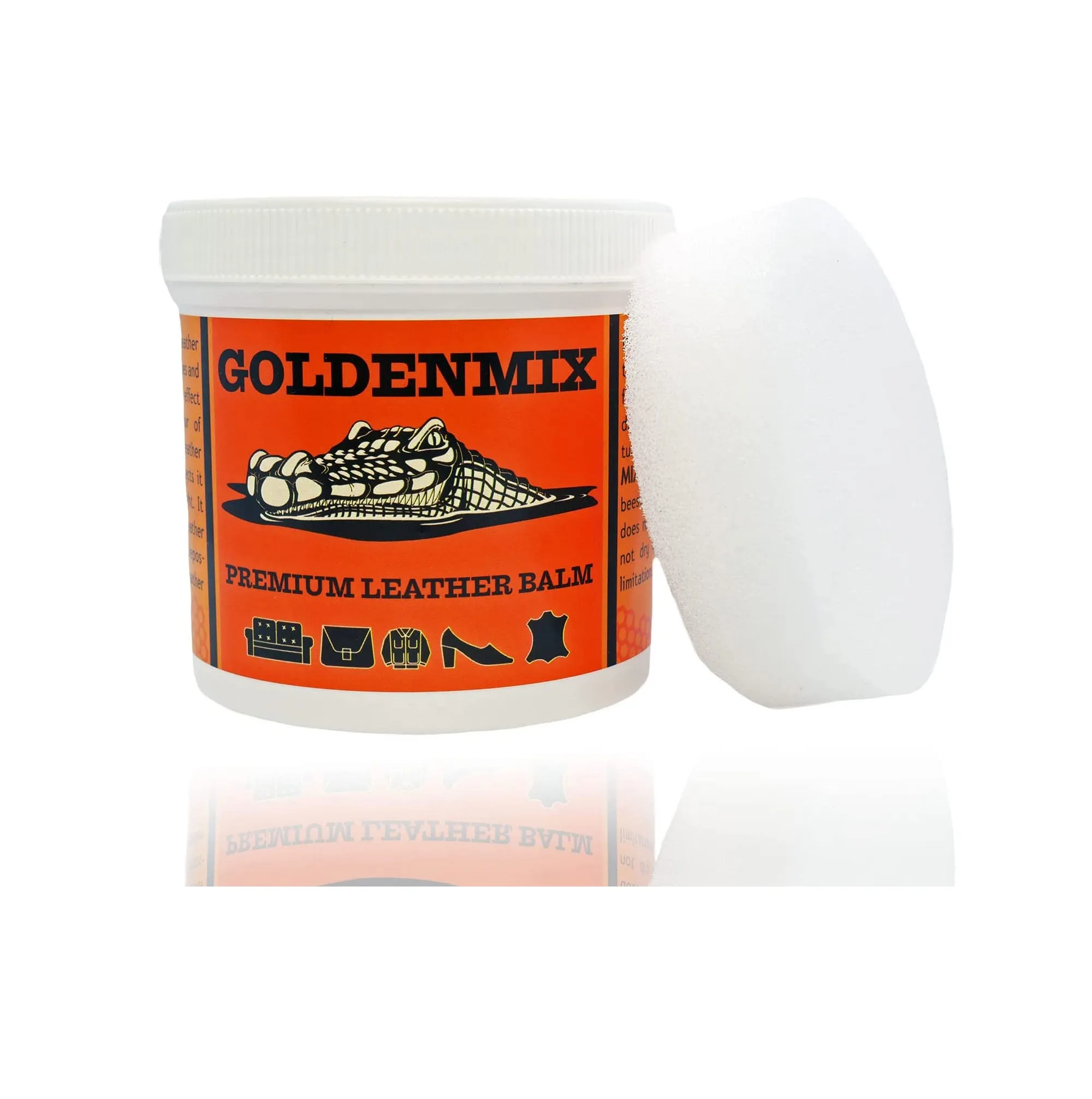 GOLDENMIX Beeswax Leather Care Balm - Protector Conditioner Polish Cleaner and Waterproofing Cream for Shoes