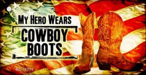 Hero Wears Cowboy Boots Novelty Metal Key Chain KC-11771