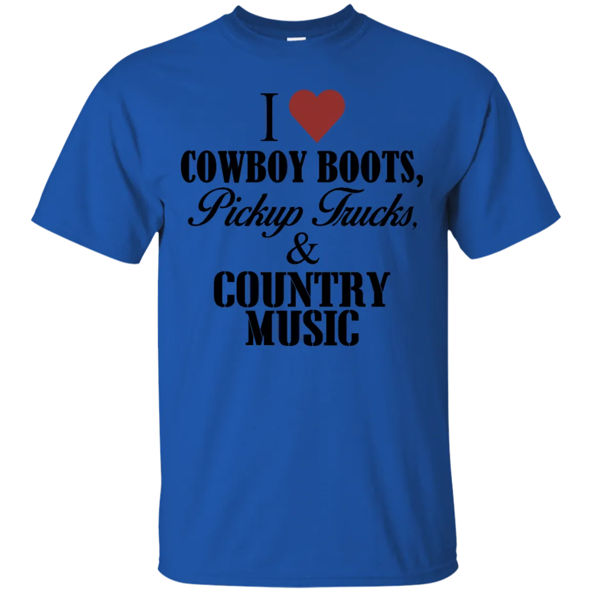 I Love Cowboy Boots T-Shirt