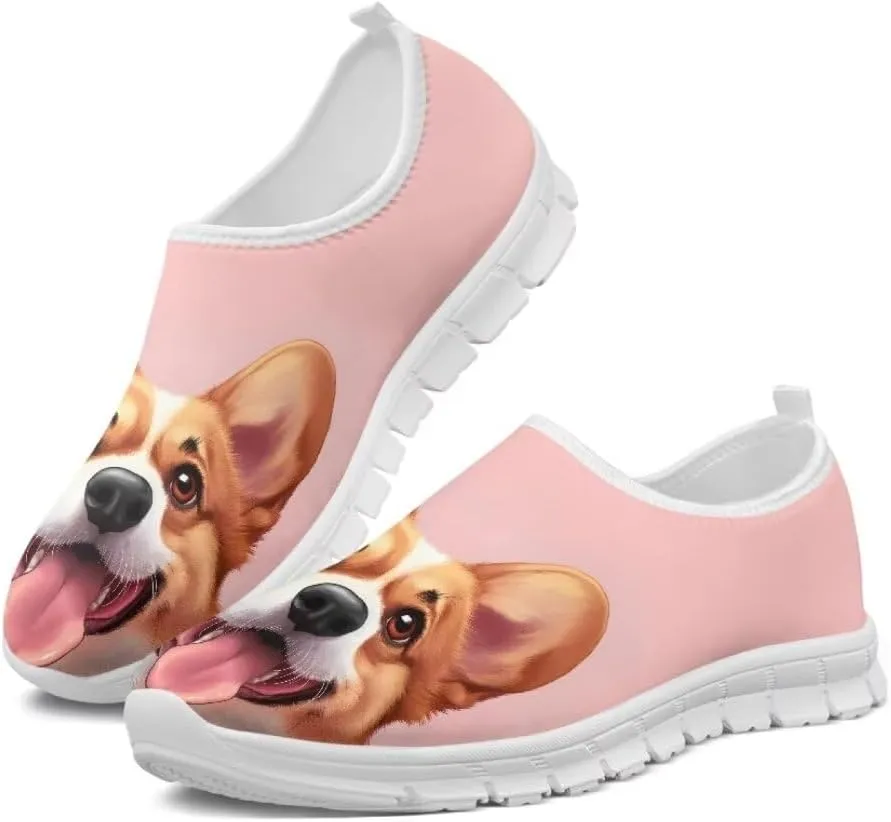 Jeiento Womens Casual Shoes Play Fashion Sneaker Dressy Shoes Slip-On Soft Shoes Anti-Skid/Breathable/Slip-On Outdoor Walking Shoes