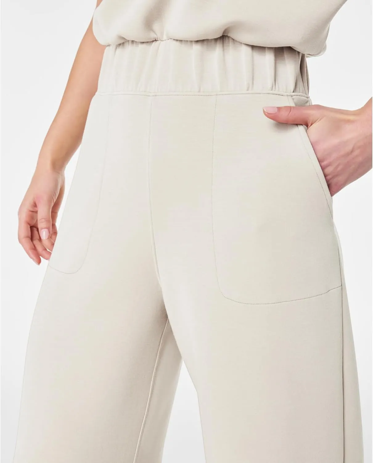 Jumpsuits for Women Casual Short Sleeve Cropped Wide Leg Pants Summer Loose One Piece Romper Jumpers Outfits