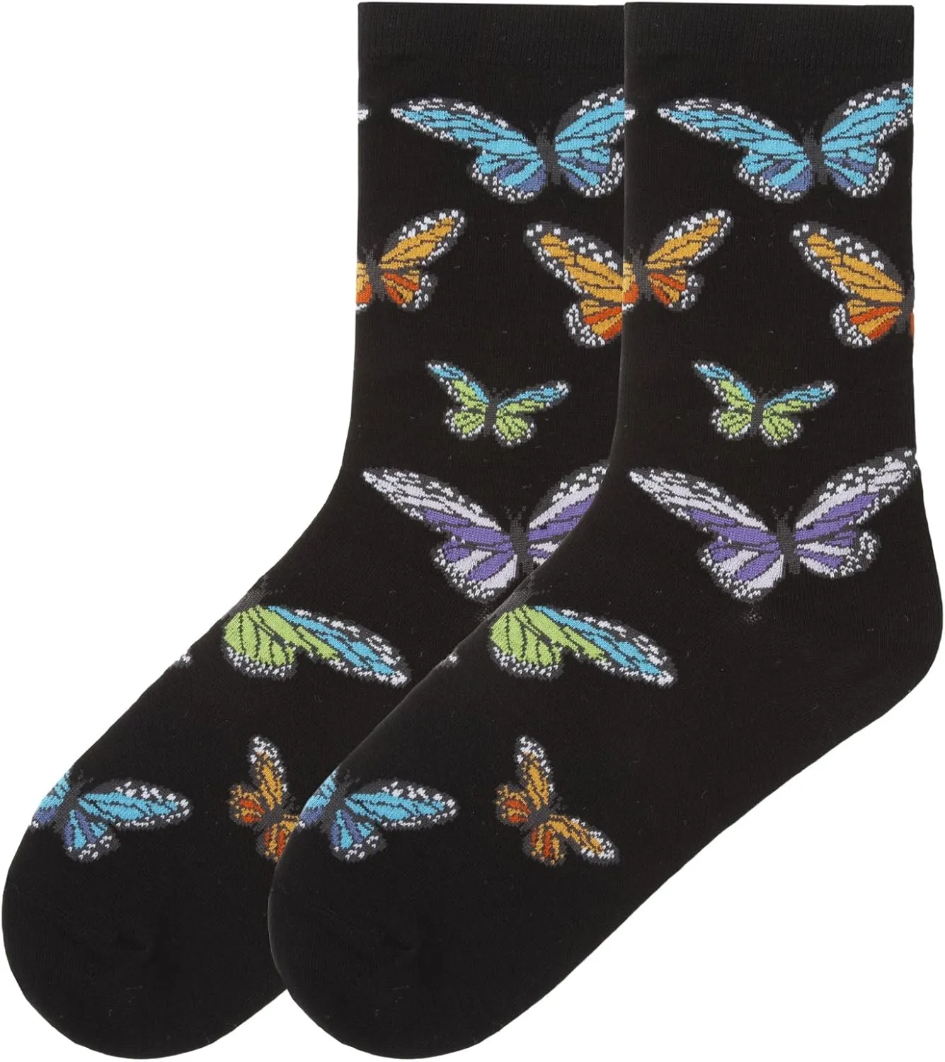 K. Bell Women's Fun Patterns & Designs Crew Socks-1 Pairs-Cool & Cute Novelty Gifts