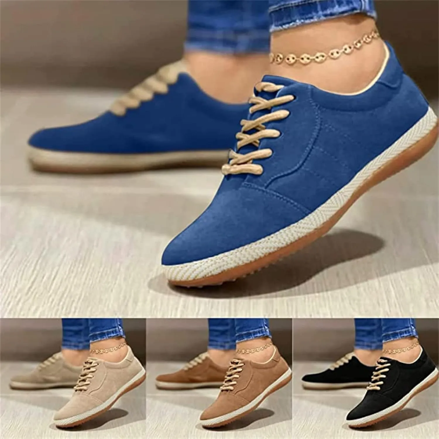 Ladmiple Sneakers For Women Slip On Fashion Comfortable Walking Shoes Dressy Casual Summer Non Slip Flats Loafers