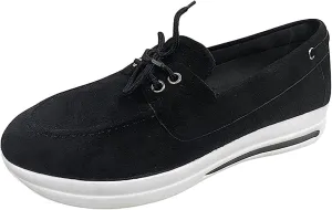 Lausiuoe Sneakers For Women Slip On Arch Support Women's Slip on Canvas Shoes Low Top Sneakers Non Slip Fashion Casual Fall Classic Lightweight Soft Comfort Breathable Walking Flat Loafers