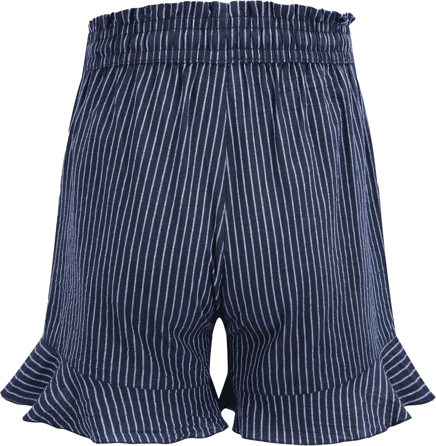 LNX Womens Linen Shorts High Waisted Wide Leg Drawstring Summer Beach Shorts with Pockets