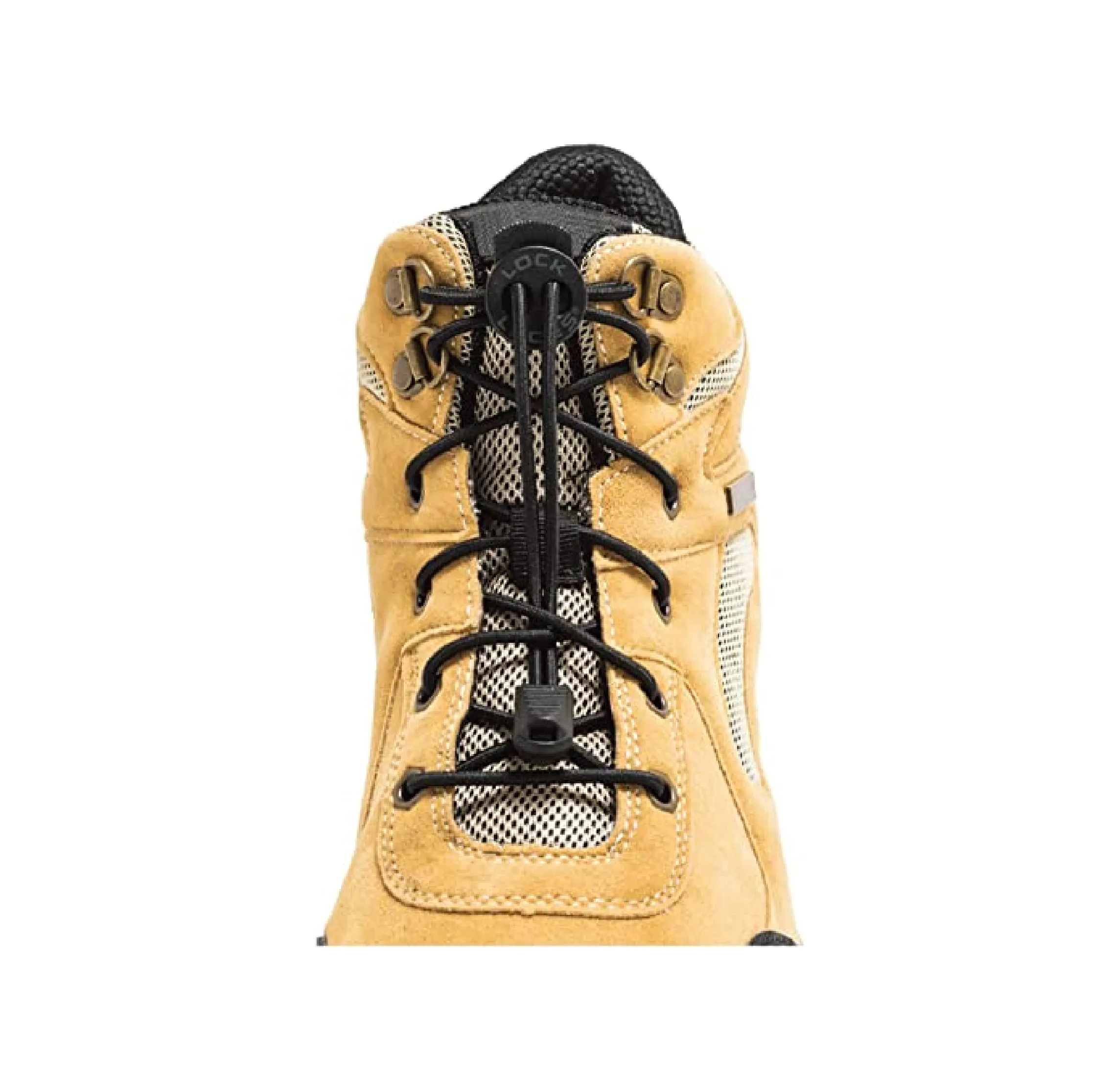 Lock Laces for Boots (2 Pair) Premium Heavy Duty Elastic No Tie Boot Laces for Boots and Shoes