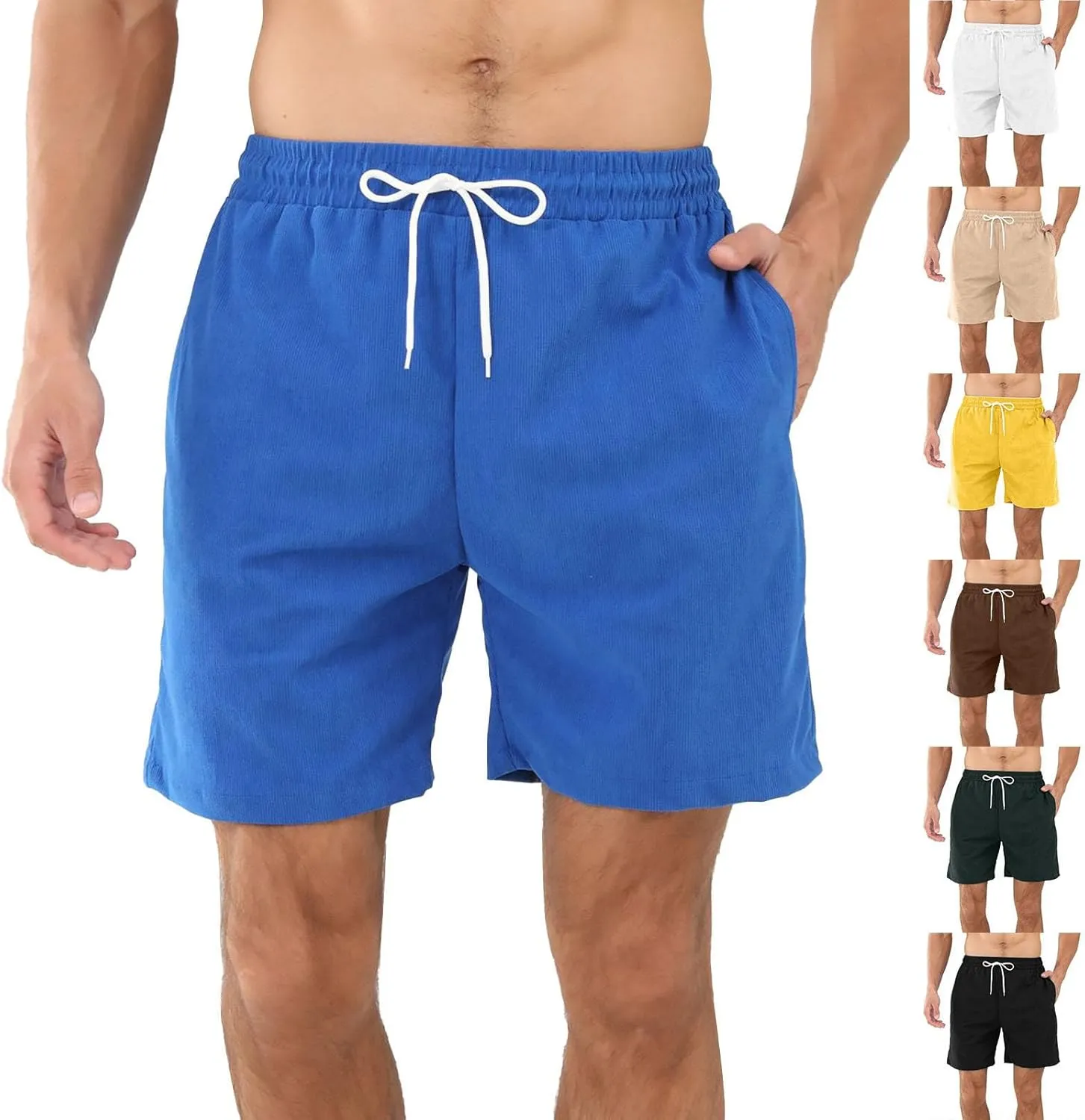 Men Gradient Beach Shorts 2025 Summer Big and Tall Workout Shorts Drawstring Elastic Waist Soft Short with Pockets
