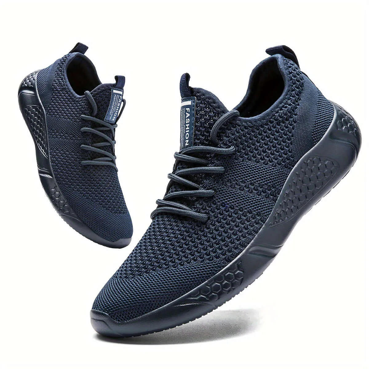 Men's Breathable Knit Sneakers: Lightweight Casual Shoes