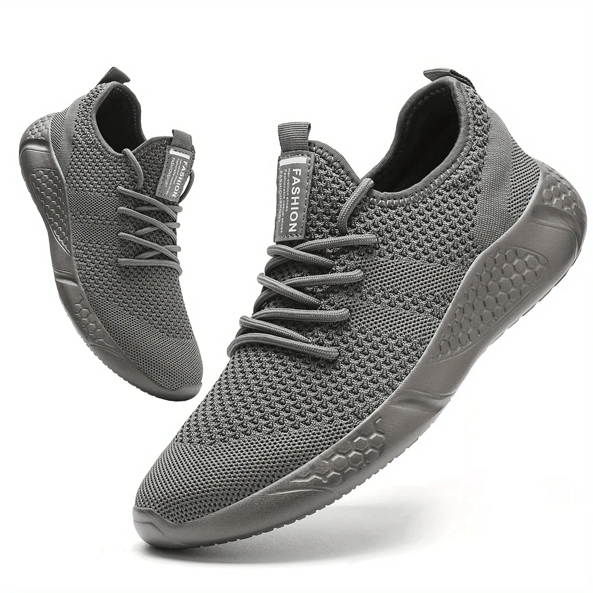 Men's Breathable Knit Sneakers: Lightweight Casual Shoes