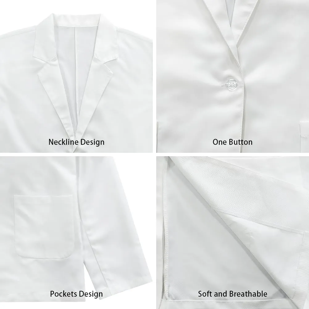 Men's Casual Unlined Suit Blazer with Pocket One Button Notch Lapel Sport Coat Jacket Lightweight Slim Fit Business Suit