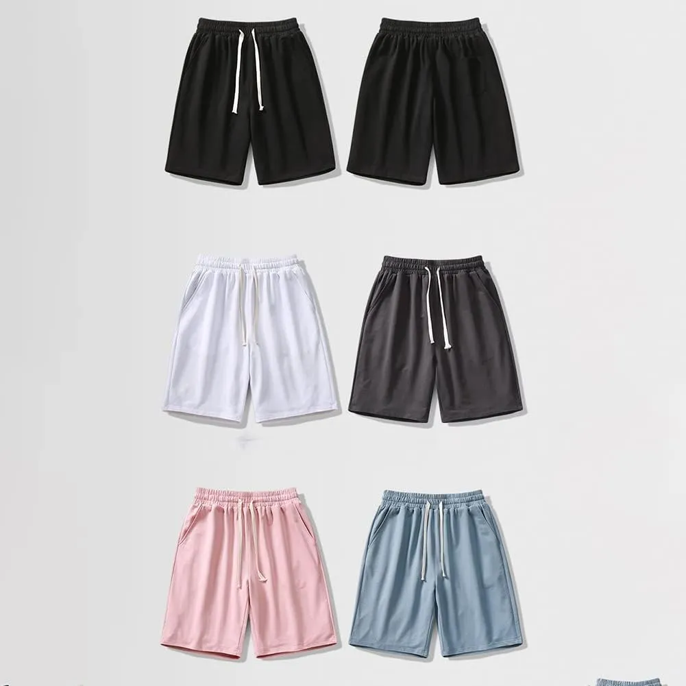 Mens Cotton Casual Lounge Shorts Jogger Athletic Workout Gym Sweat Shorts