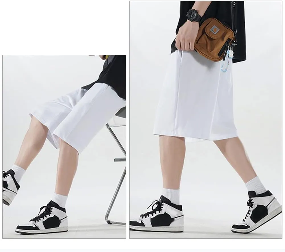 Mens Cotton Casual Lounge Shorts Jogger Athletic Workout Gym Sweat Shorts
