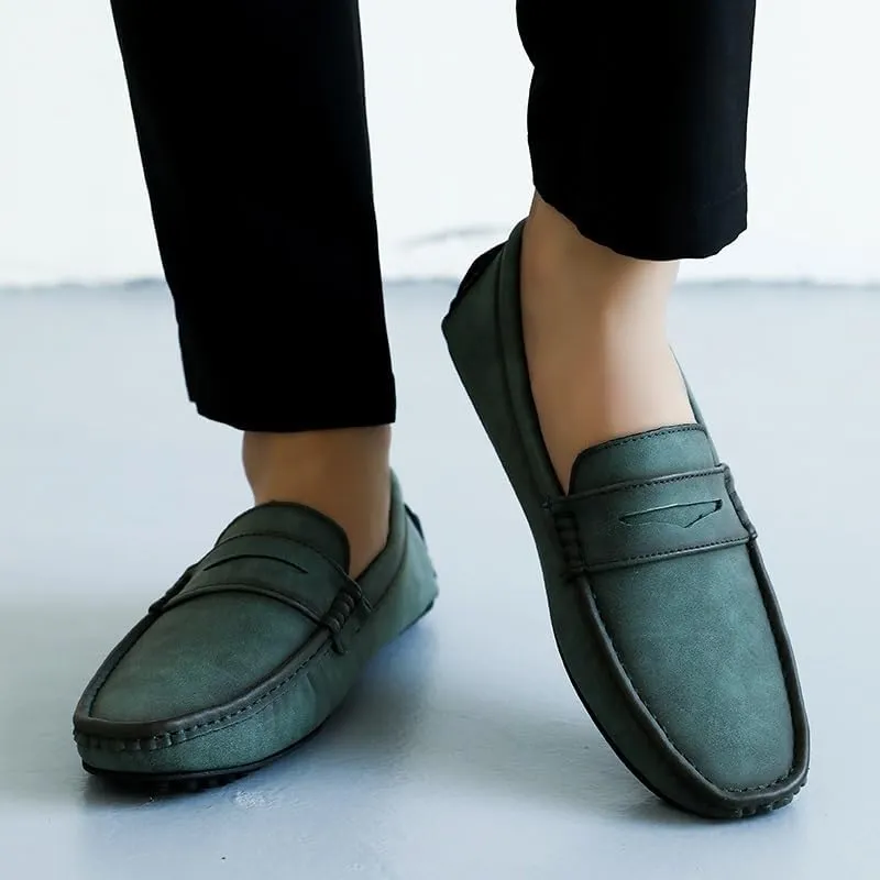 Men's Party Loafers Shoes Leather Uniform Outdoor Solid Color Tuxedo Wedding Slip Resistant Formal Slip-on