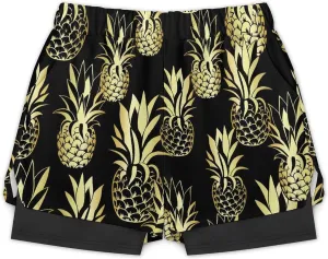 Men's Swim Trunks Grass-Texture-Pattern Quick Dry Board Shorts, XX-Large
