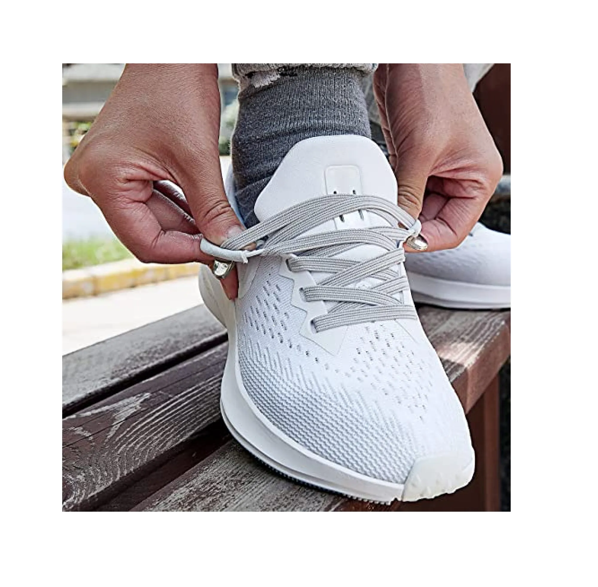 No Tie Shoe laces with Elastic Laces，Elastic Shoelaces for Adults and Kids