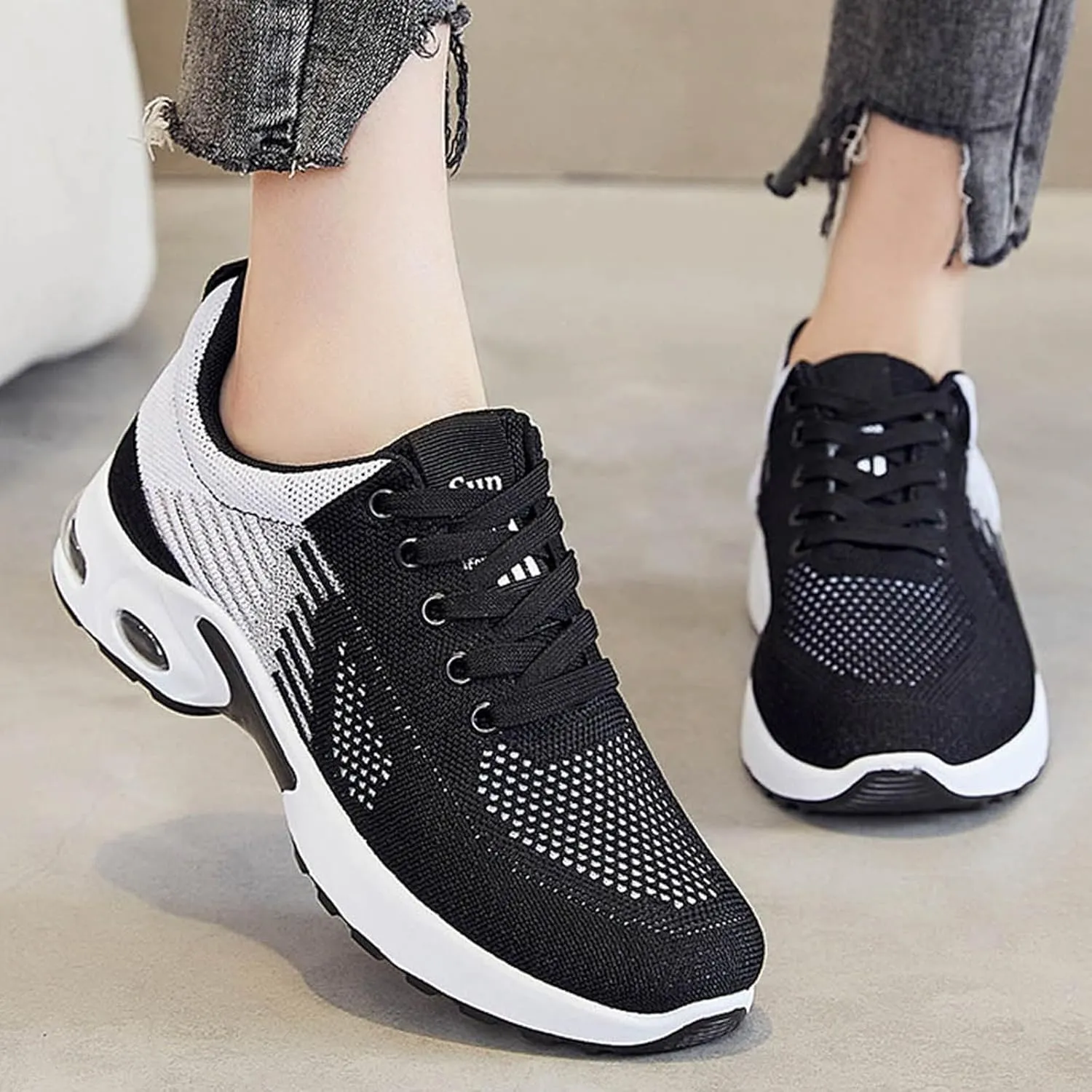 Orthopedic Sneakers for Women Plantar Fasciitis Walking Shoes Comfortable Running Shoes Mesh Air Cushion Sneakers