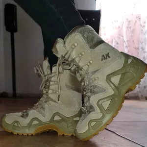 Outdoor Hiking Boots Men's Lace Up Breathable Training Tactical Combat