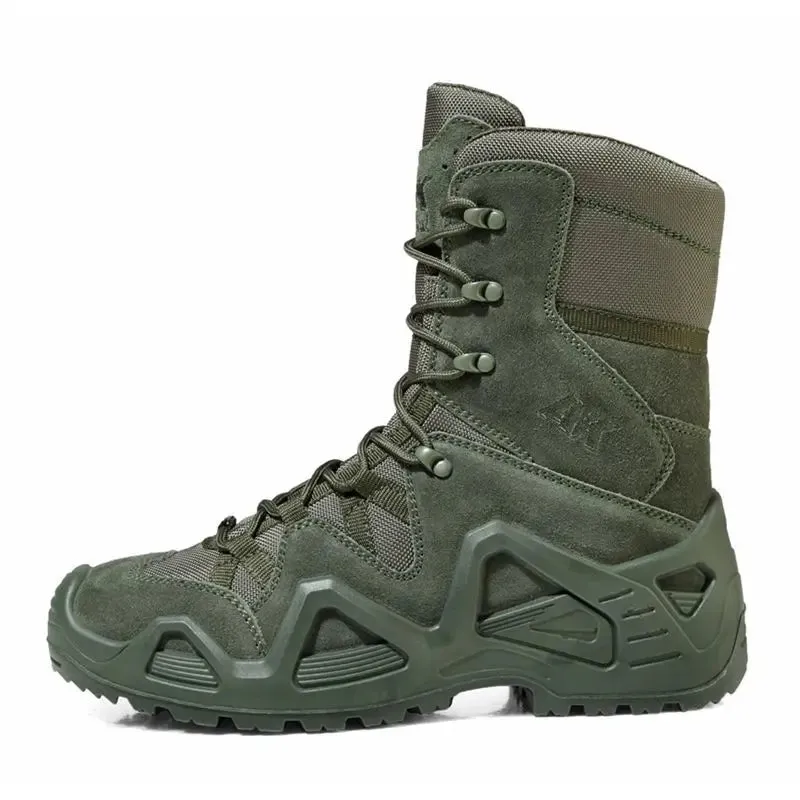 Outdoor Hiking Boots Men's Lace Up Breathable Training Tactical Combat